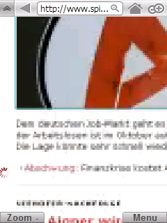 Zoomvorgang nach Doppeltap mit Stylus