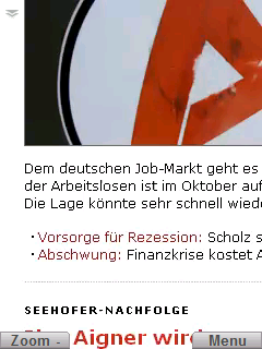 Fullscreen Modus
